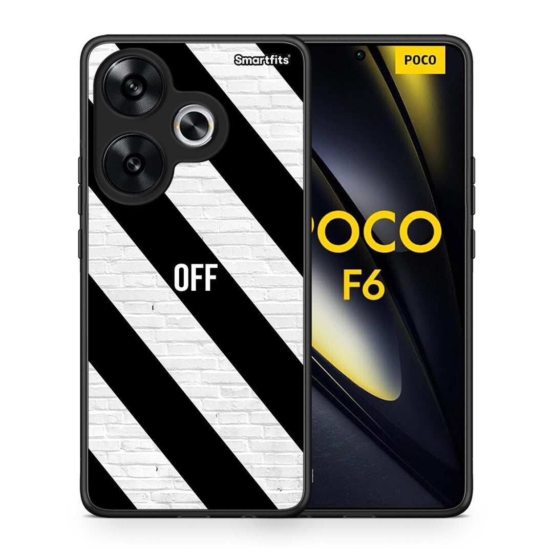 Θήκη Xiaomi Poco F6 Get Off από τη Smartfits με σχέδιο στο πίσω μέρος και μαύρο περίβλημα | Xiaomi Poco F6 Get Off case with colorful back and black bezels