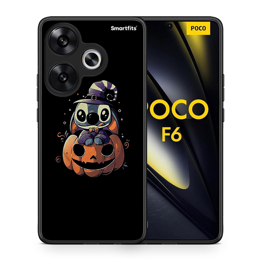 Θήκη Xiaomi Poco F6 Halloween Stitch από τη Smartfits με σχέδιο στο πίσω μέρος και μαύρο περίβλημα | Xiaomi Poco F6 Halloween Stitch case with colorful back and black bezels