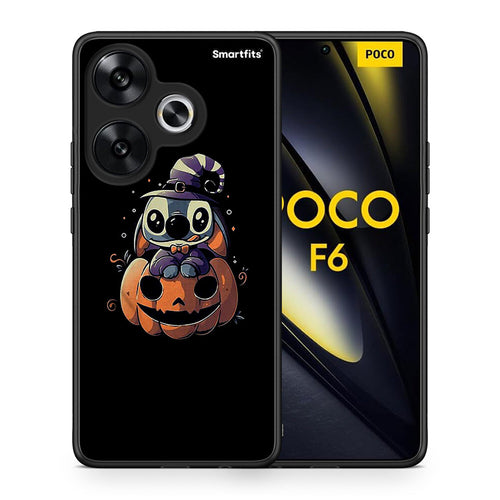 Θήκη Xiaomi Poco F6 Halloween Stitch από τη Smartfits με σχέδιο στο πίσω μέρος και μαύρο περίβλημα | Xiaomi Poco F6 Halloween Stitch case with colorful back and black bezels