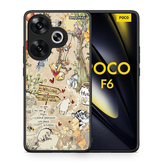 Θήκη Xiaomi Poco F6 Happy Friends από τη Smartfits με σχέδιο στο πίσω μέρος και μαύρο περίβλημα | Xiaomi Poco F6 Happy Friends case with colorful back and black bezels