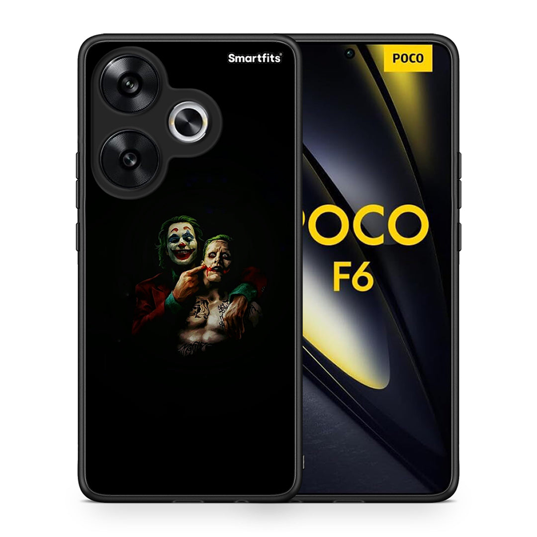 Θήκη Xiaomi Poco F6 Clown Hero από τη Smartfits με σχέδιο στο πίσω μέρος και μαύρο περίβλημα | Xiaomi Poco F6 Clown Hero case with colorful back and black bezels