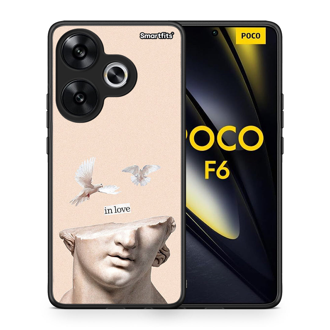 Θήκη Xiaomi Poco F6 In Love από τη Smartfits με σχέδιο στο πίσω μέρος και μαύρο περίβλημα | Xiaomi Poco F6 In Love case with colorful back and black bezels