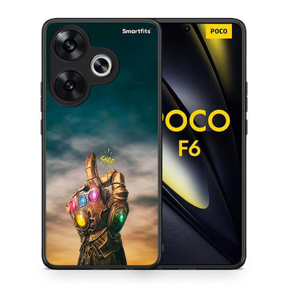 Θήκη Xiaomi Poco F6 Infinity Snap από τη Smartfits με σχέδιο στο πίσω μέρος και μαύρο περίβλημα | Xiaomi Poco F6 Infinity Snap case with colorful back and black bezels
