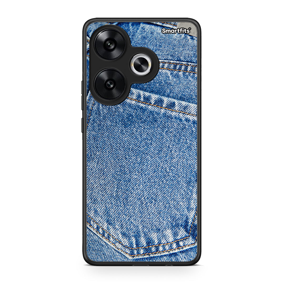 Xiaomi Poco F6 Jeans Pocket θήκη από τη Smartfits με σχέδιο στο πίσω μέρος και μαύρο περίβλημα | Smartphone case with colorful back and black bezels by Smartfits