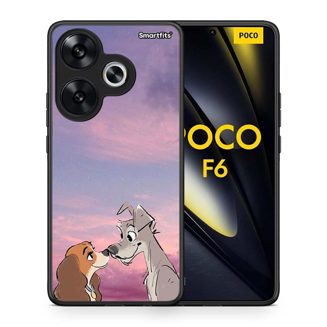 Θήκη Xiaomi Poco F6 Lady And Tramp από τη Smartfits με σχέδιο στο πίσω μέρος και μαύρο περίβλημα | Xiaomi Poco F6 Lady And Tramp case with colorful back and black bezels