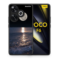 Thumbnail for Θήκη Xiaomi Poco F6 Moon Landscape από τη Smartfits με σχέδιο στο πίσω μέρος και μαύρο περίβλημα | Xiaomi Poco F6 Moon Landscape case with colorful back and black bezels