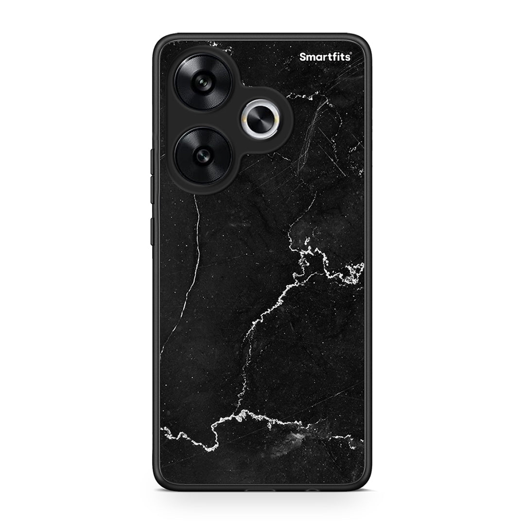 Xiaomi Poco F6 Marble Black θήκη από τη Smartfits με σχέδιο στο πίσω μέρος και μαύρο περίβλημα | Smartphone case with colorful back and black bezels by Smartfits