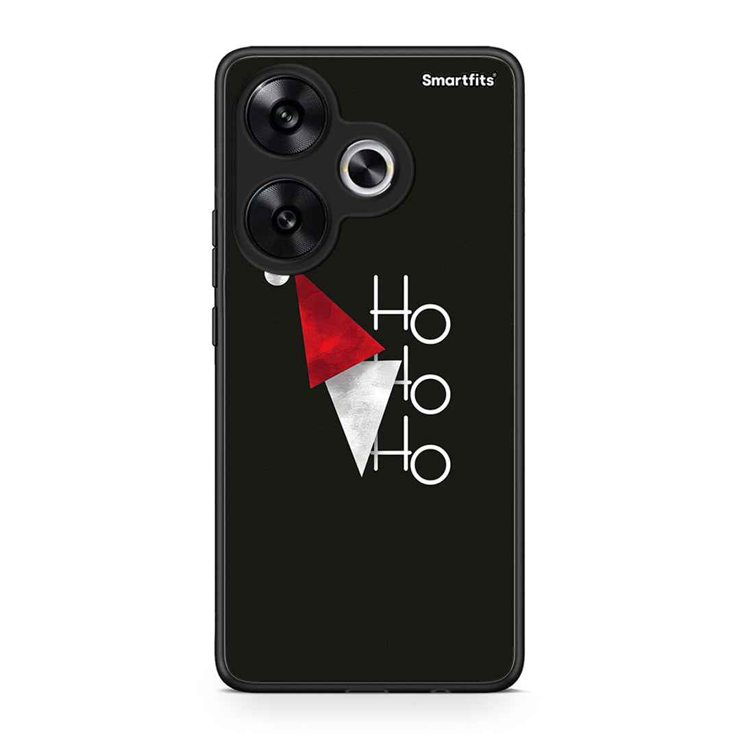 Xiaomi Poco F6 Minimal Christmas θήκη από τη Smartfits με σχέδιο στο πίσω μέρος και μαύρο περίβλημα | Smartphone case with colorful back and black bezels by Smartfits