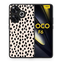 Thumbnail for Θήκη Xiaomi Poco F6 New Polka Dots από τη Smartfits με σχέδιο στο πίσω μέρος και μαύρο περίβλημα | Xiaomi Poco F6 New Polka Dots case with colorful back and black bezels