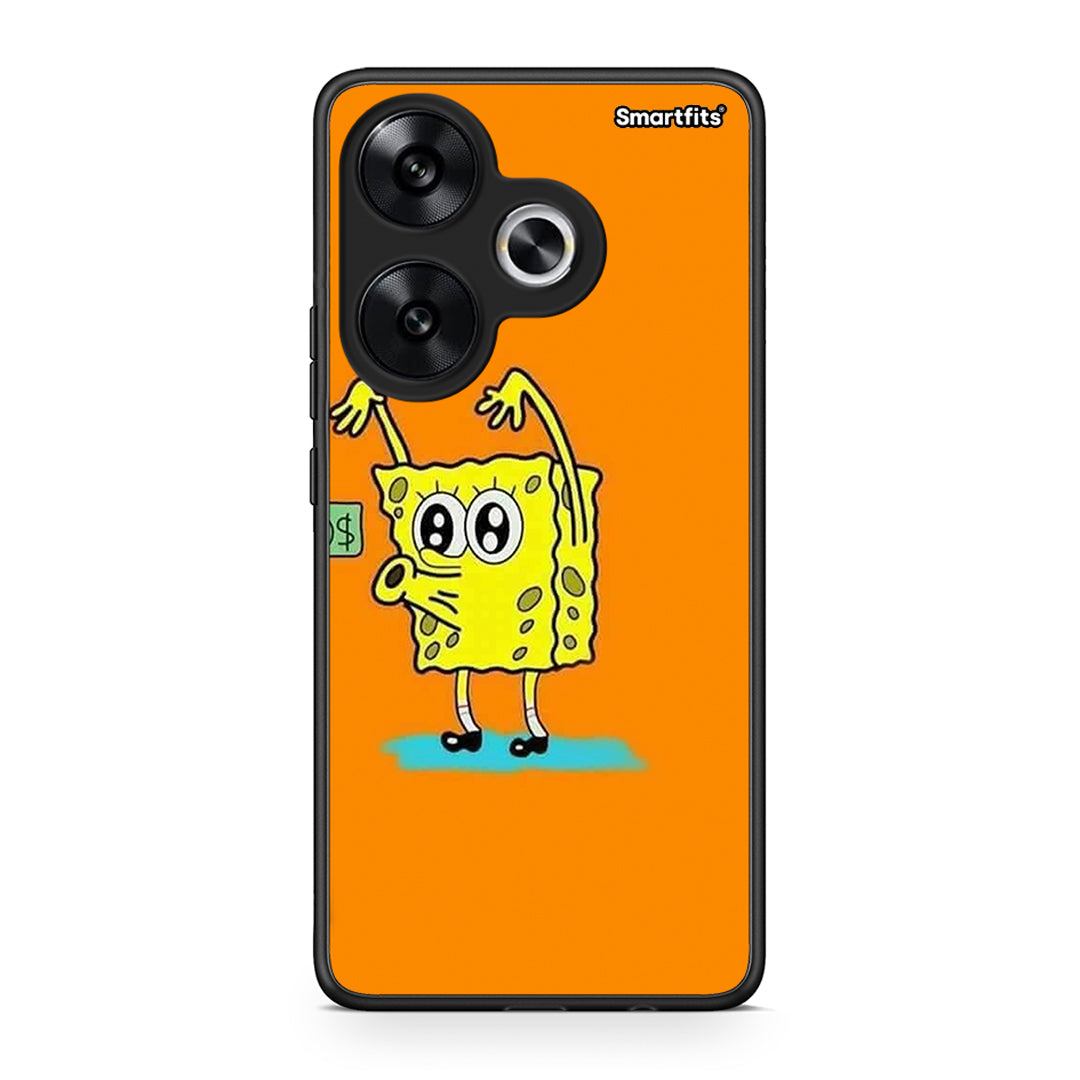 Xiaomi Poco F6 No Money 2 Θήκη Αγίου Βαλεντίνου από τη Smartfits με σχέδιο στο πίσω μέρος και μαύρο περίβλημα | Smartphone case with colorful back and black bezels by Smartfits