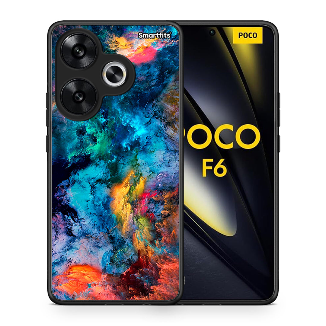 Θήκη Xiaomi Poco F6 Crayola Paint από τη Smartfits με σχέδιο στο πίσω μέρος και μαύρο περίβλημα | Xiaomi Poco F6 Crayola Paint case with colorful back and black bezels