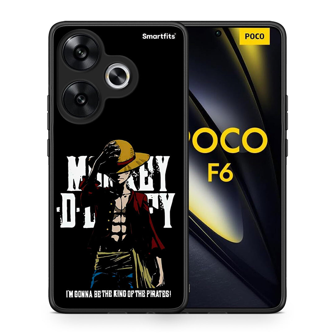 Θήκη Xiaomi Poco F6 Pirate King από τη Smartfits με σχέδιο στο πίσω μέρος και μαύρο περίβλημα | Xiaomi Poco F6 Pirate King case with colorful back and black bezels