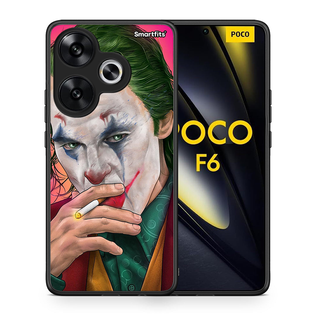 Θήκη Xiaomi Poco F6 JokesOnU PopArt από τη Smartfits με σχέδιο στο πίσω μέρος και μαύρο περίβλημα | Xiaomi Poco F6 JokesOnU PopArt case with colorful back and black bezels