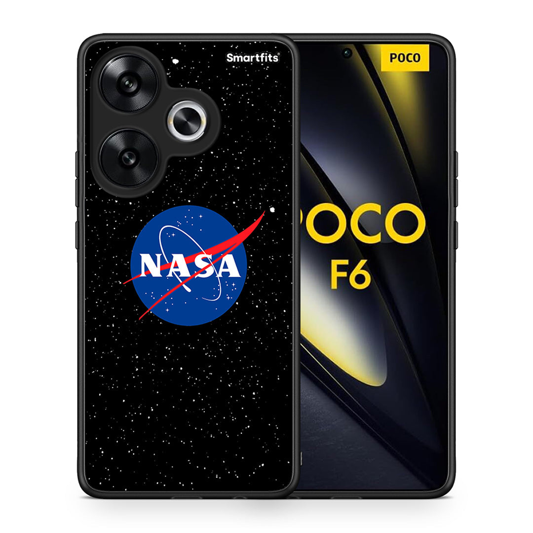 Θήκη Xiaomi Poco F6 NASA PopArt από τη Smartfits με σχέδιο στο πίσω μέρος και μαύρο περίβλημα | Xiaomi Poco F6 NASA PopArt case with colorful back and black bezels