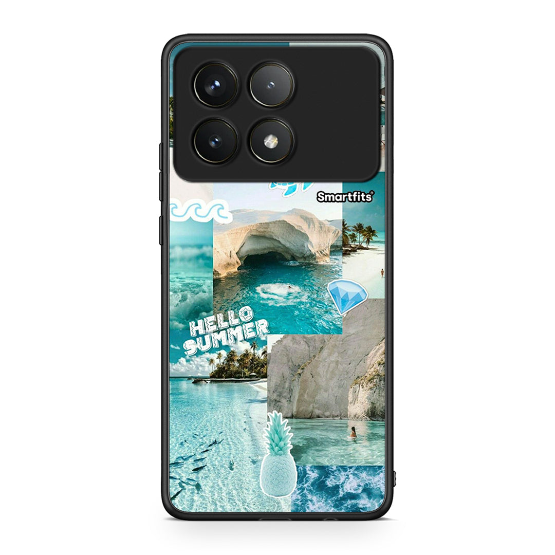 Xiaomi Poco F6 Pro 5G Aesthetic Summer Θήκη από τη Smartfits με σχέδιο στο πίσω μέρος και μαύρο περίβλημα | Smartphone case with colorful back and black bezels by Smartfits