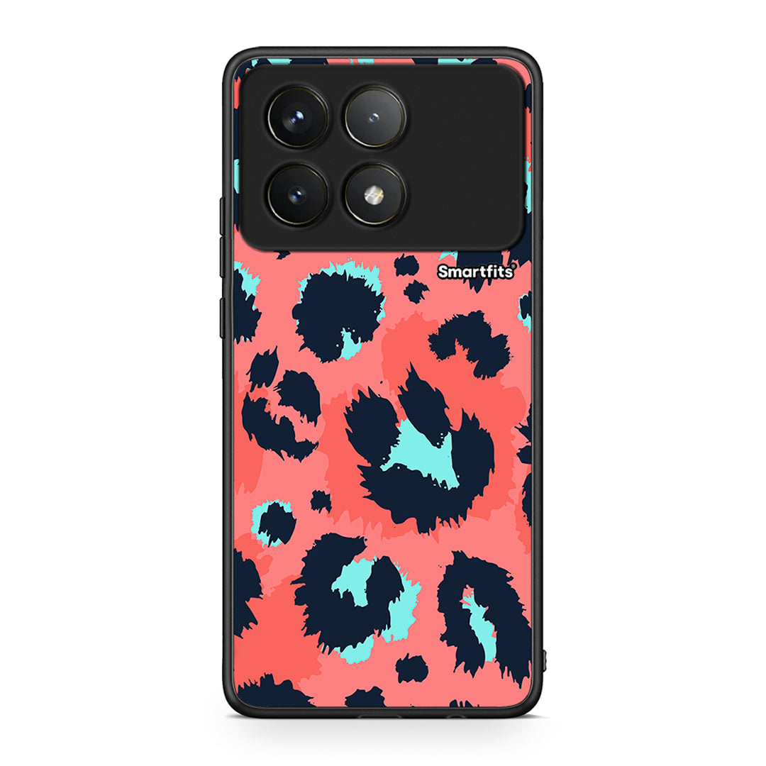 22 - Xiaomi Poco F6 Pro 5G Pink Leopard Animal case, cover, bumper