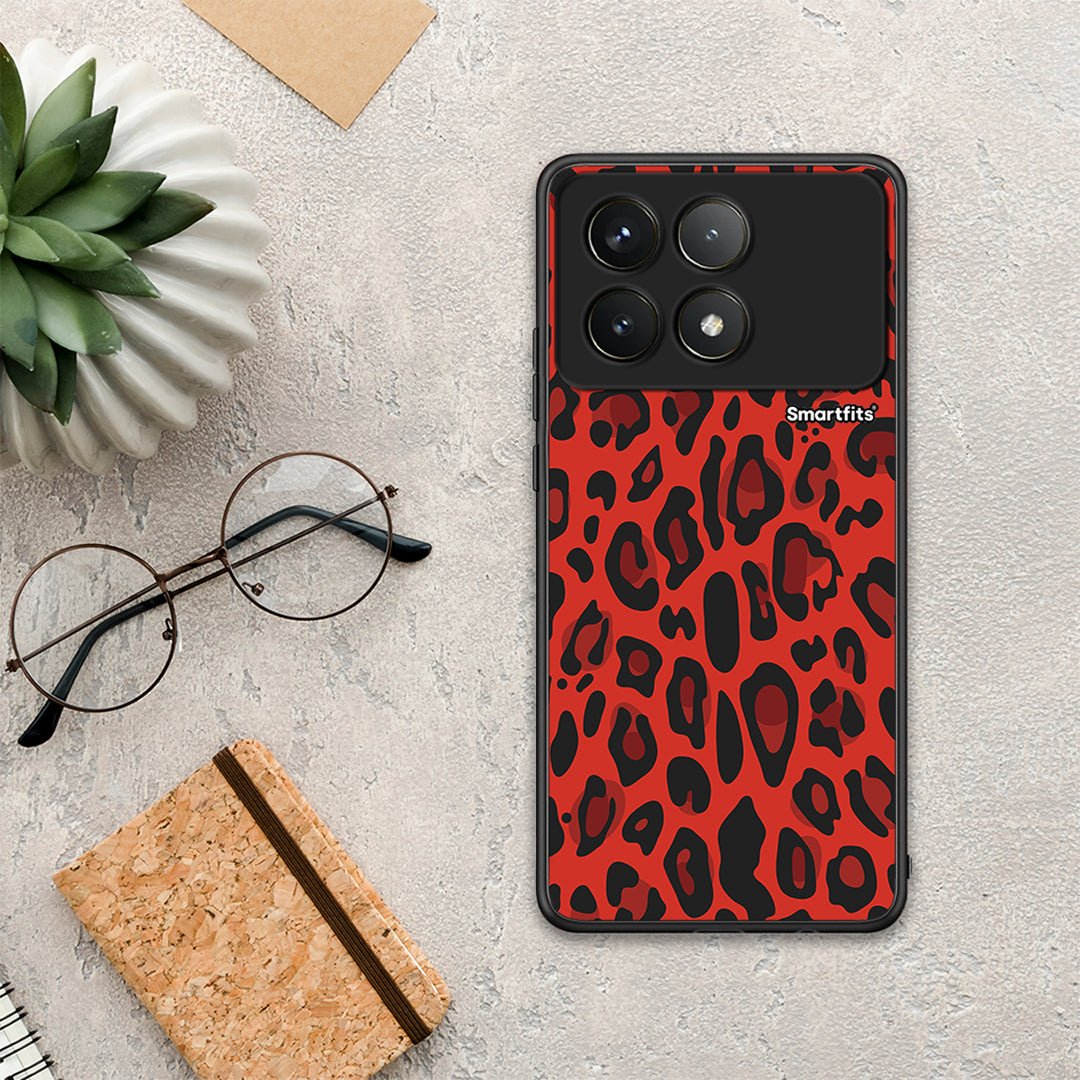 Animal Red Leopard - Xiaomi Poco F6 Pro 5G θήκη