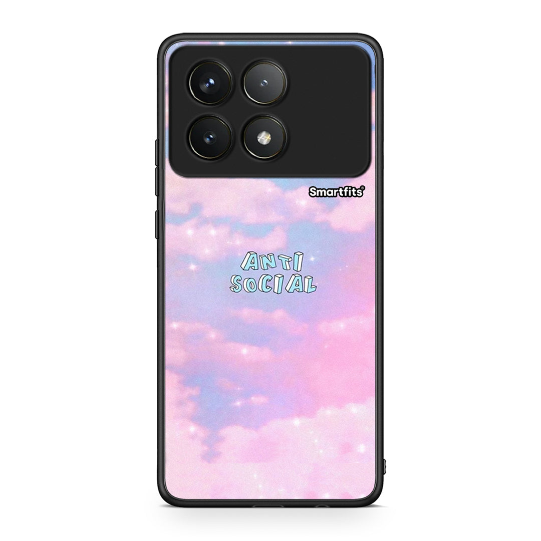 Xiaomi Poco F6 Pro 5G Anti Social Θήκη Αγίου Βαλεντίνου από τη Smartfits με σχέδιο στο πίσω μέρος και μαύρο περίβλημα | Smartphone case with colorful back and black bezels by Smartfits