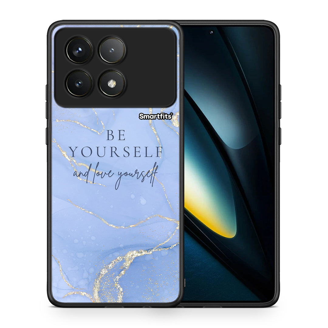 Θήκη Xiaomi Poco F6 Pro 5G Be Yourself από τη Smartfits με σχέδιο στο πίσω μέρος και μαύρο περίβλημα | Xiaomi Poco F6 Pro 5G Be Yourself case with colorful back and black bezels