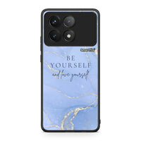 Thumbnail for Xiaomi Poco F6 Pro 5G Be Yourself θήκη από τη Smartfits με σχέδιο στο πίσω μέρος και μαύρο περίβλημα | Smartphone case with colorful back and black bezels by Smartfits