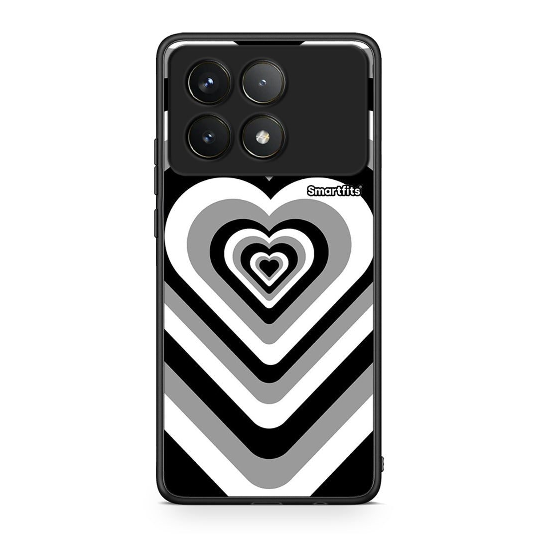 Xiaomi Poco F6 Pro 5G Black Hearts θήκη από τη Smartfits με σχέδιο στο πίσω μέρος και μαύρο περίβλημα | Smartphone case with colorful back and black bezels by Smartfits