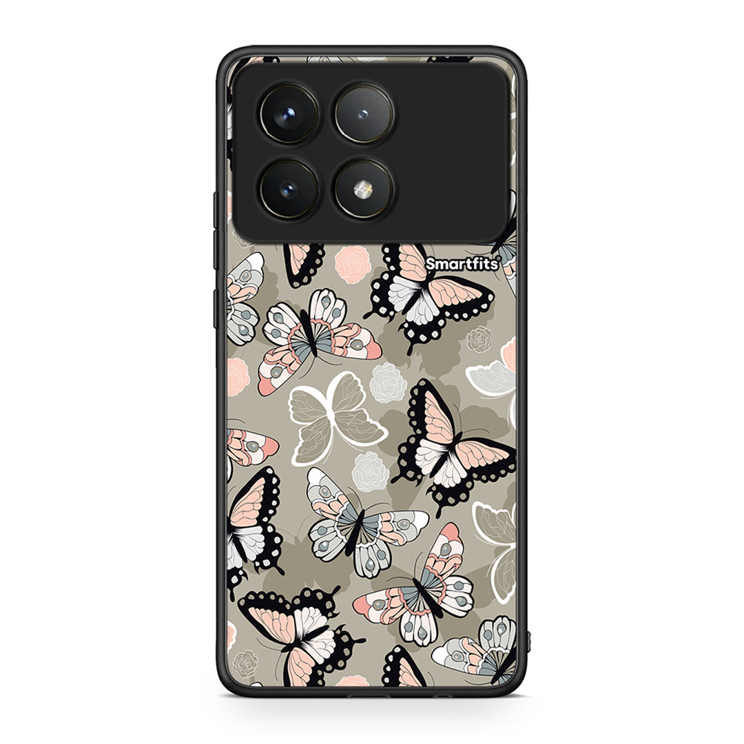 135 - Xiaomi Poco F6 Pro 5G Butterflies Boho case, cover, bumper