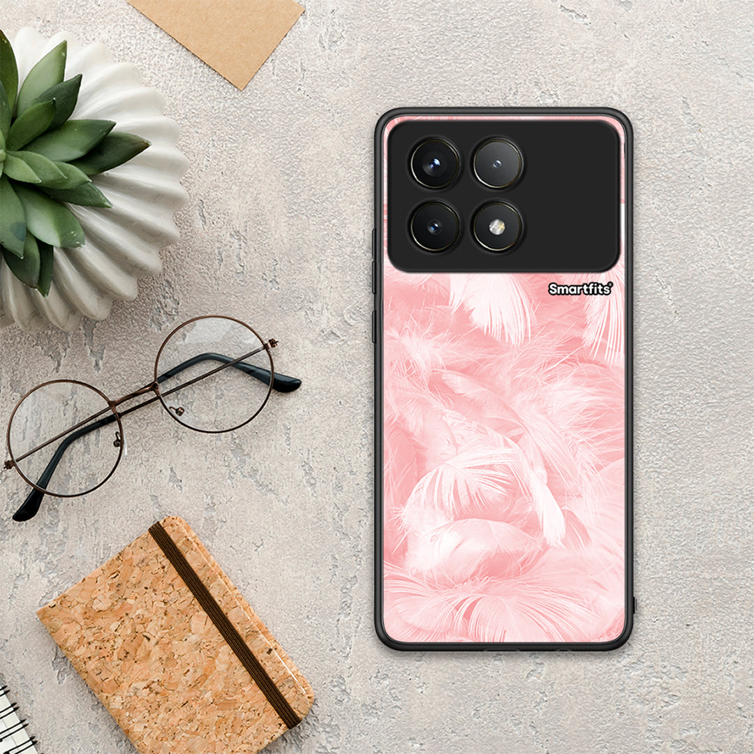 Boho Pink Feather - Xiaomi Poco F6 Pro 5G θήκη