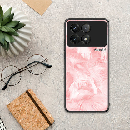 Boho Pink Feather - Xiaomi Poco F6 Pro 5G θήκη
