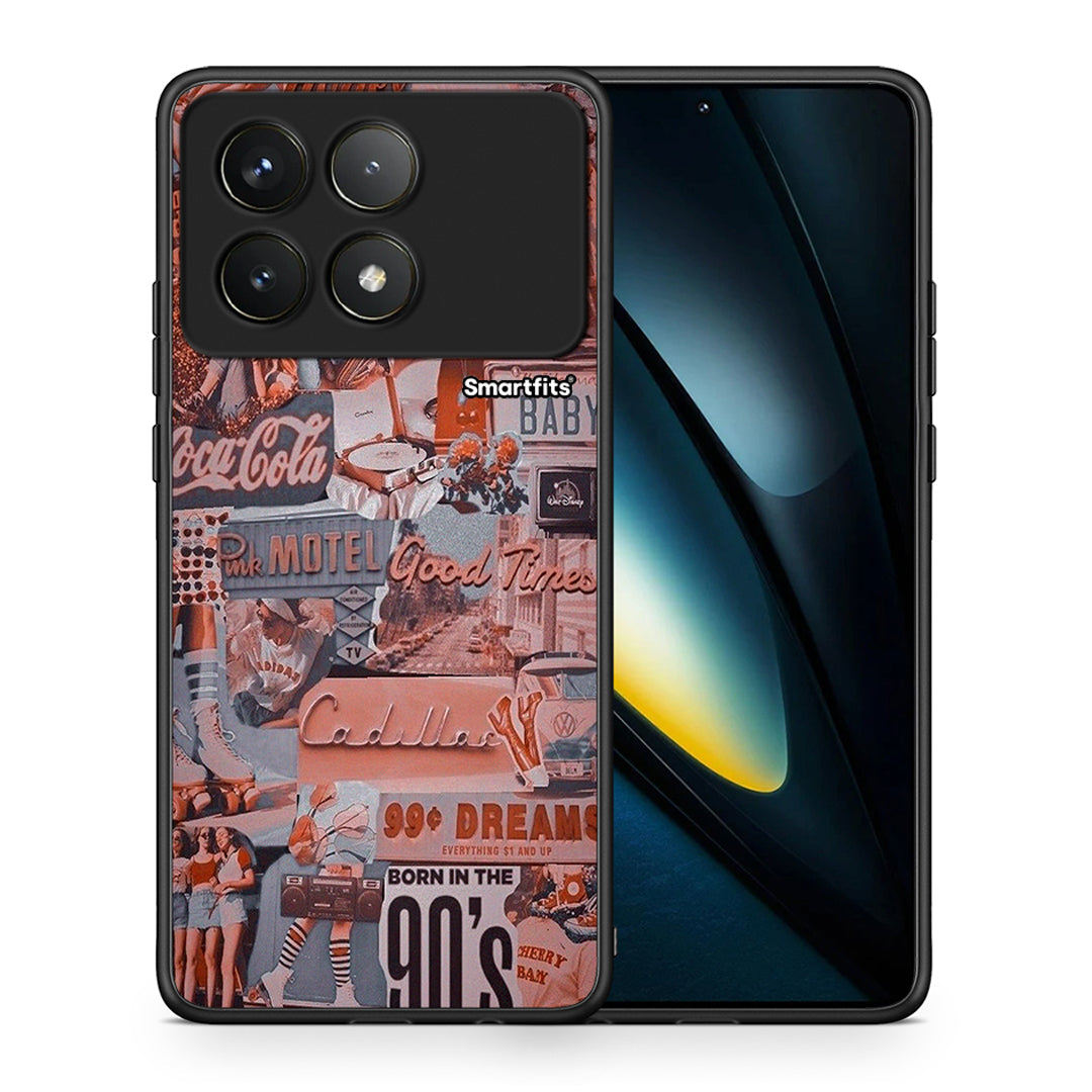 Θήκη Xiaomi Poco F6 Pro 5G Born In 90s από τη Smartfits με σχέδιο στο πίσω μέρος και μαύρο περίβλημα | Xiaomi Poco F6 Pro 5G Born In 90s case with colorful back and black bezels