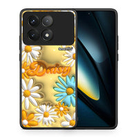 Thumbnail for Θήκη Xiaomi Poco F6 Pro 5G Bubble Daisies από τη Smartfits με σχέδιο στο πίσω μέρος και μαύρο περίβλημα | Xiaomi Poco F6 Pro 5G Bubble Daisies case with colorful back and black bezels