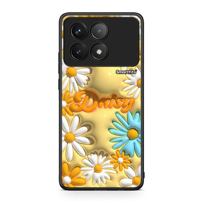 Xiaomi Poco F6 Pro 5G Bubble Daisies θήκη από τη Smartfits με σχέδιο στο πίσω μέρος και μαύρο περίβλημα | Smartphone case with colorful back and black bezels by Smartfits