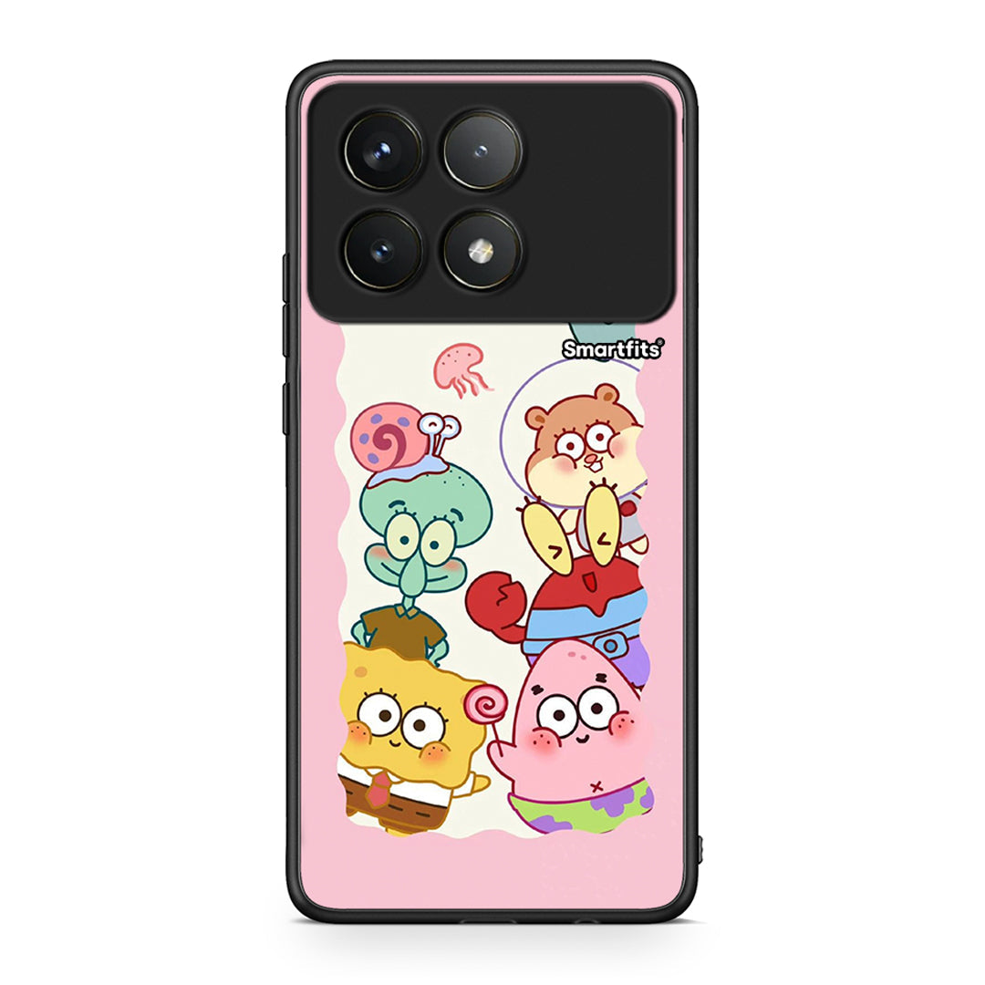 Xiaomi Poco F6 Pro 5G Cute Companion θήκη από τη Smartfits με σχέδιο στο πίσω μέρος και μαύρο περίβλημα | Smartphone case with colorful back and black bezels by Smartfits