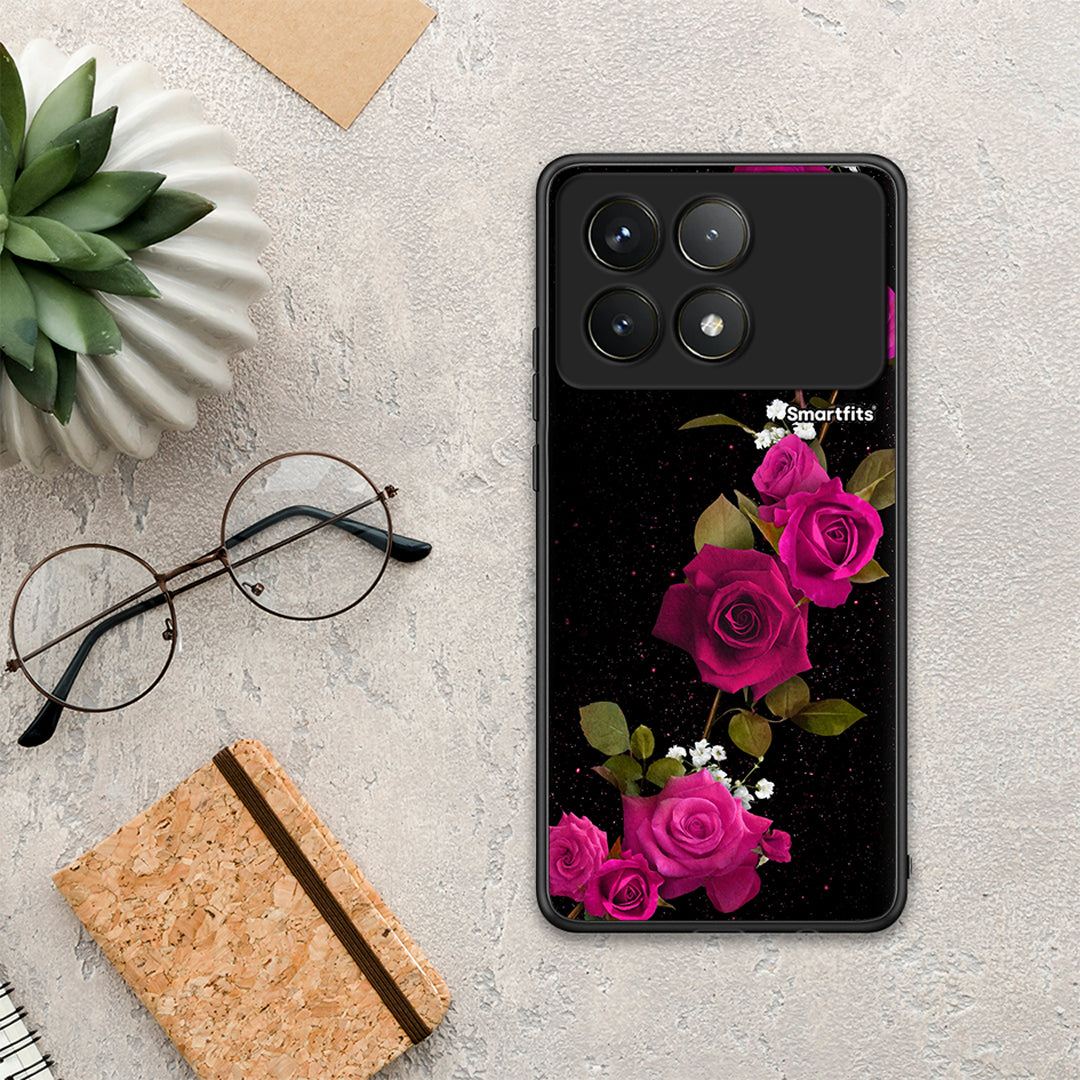 Flower Red Roses - Xiaomi Poco F6 Pro 5G θήκη