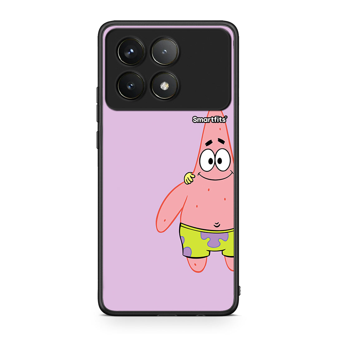 Xiaomi Poco F6 Pro 5G Friends Patrick θήκη από τη Smartfits με σχέδιο στο πίσω μέρος και μαύρο περίβλημα | Smartphone case with colorful back and black bezels by Smartfits