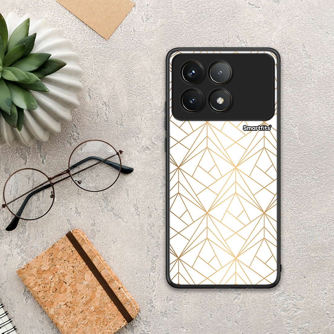 Geometric Luxury White - Xiaomi Poco F6 Pro 5G θήκη