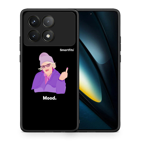 Θήκη Xiaomi Poco F6 Pro 5G Grandma Mood Black από τη Smartfits με σχέδιο στο πίσω μέρος και μαύρο περίβλημα | Xiaomi Poco F6 Pro 5G Grandma Mood Black case with colorful back and black bezels