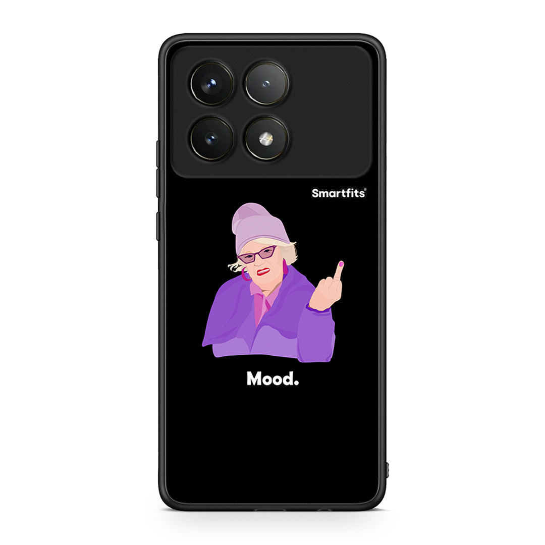 Xiaomi Poco F6 Pro 5G Grandma Mood Black θήκη από τη Smartfits με σχέδιο στο πίσω μέρος και μαύρο περίβλημα | Smartphone case with colorful back and black bezels by Smartfits