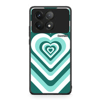 Thumbnail for Xiaomi Poco F6 Pro 5G Green Hearts θήκη από τη Smartfits με σχέδιο στο πίσω μέρος και μαύρο περίβλημα | Smartphone case with colorful back and black bezels by Smartfits