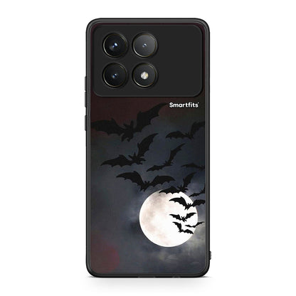 Xiaomi Poco F6 Pro 5G Halloween Bat Night Θήκη από τη Smartfits με σχέδιο στο πίσω μέρος και μαύρο περίβλημα | Smartphone case with colorful back and black bezels by Smartfits