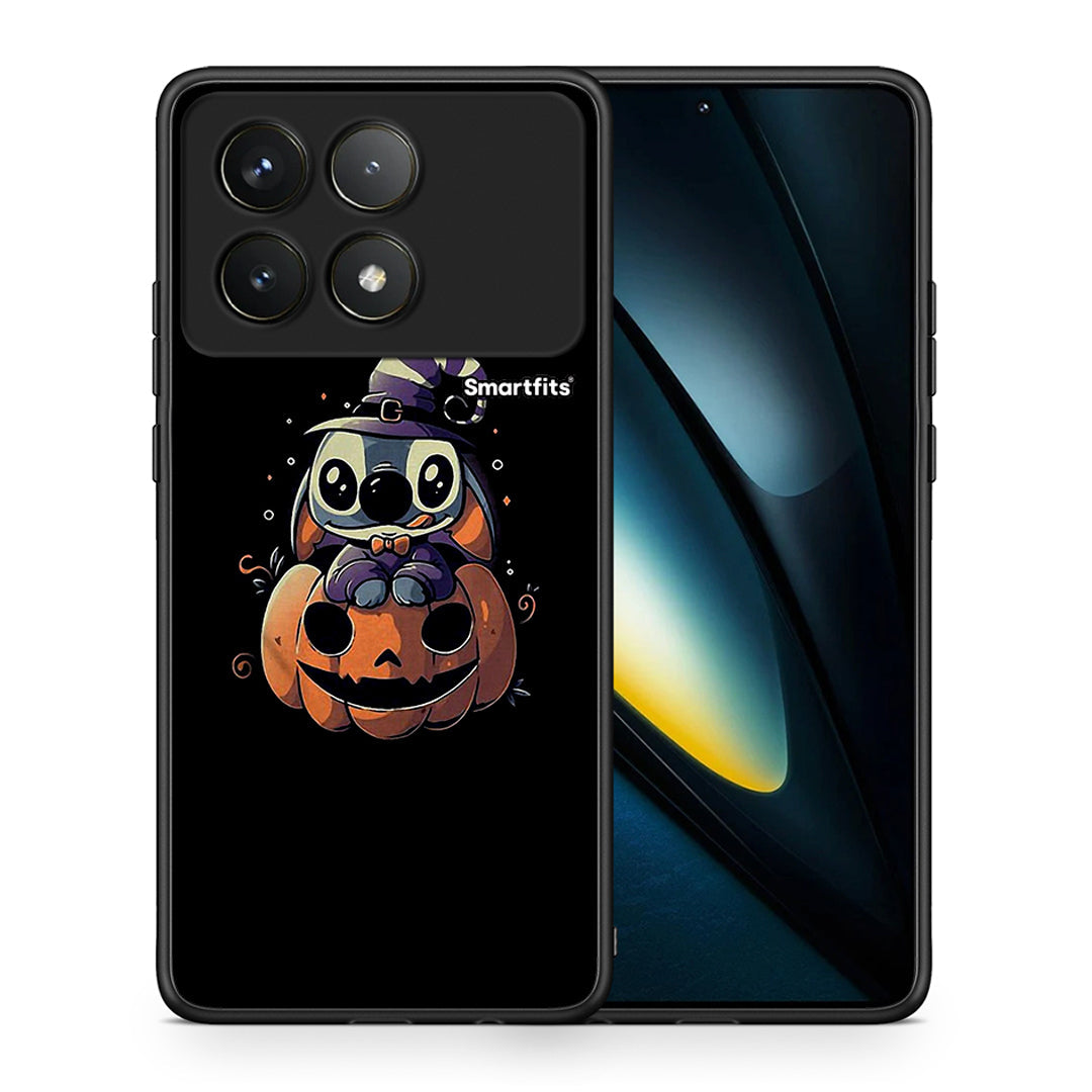 Θήκη Xiaomi Poco F6 Pro 5G Halloween Stitch από τη Smartfits με σχέδιο στο πίσω μέρος και μαύρο περίβλημα | Xiaomi Poco F6 Pro 5G Halloween Stitch case with colorful back and black bezels