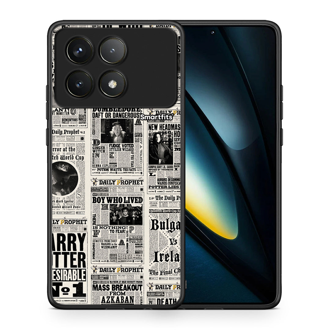 Θήκη Xiaomi Poco F6 Pro 5G Harry Paper από τη Smartfits με σχέδιο στο πίσω μέρος και μαύρο περίβλημα | Xiaomi Poco F6 Pro 5G Harry Paper case with colorful back and black bezels