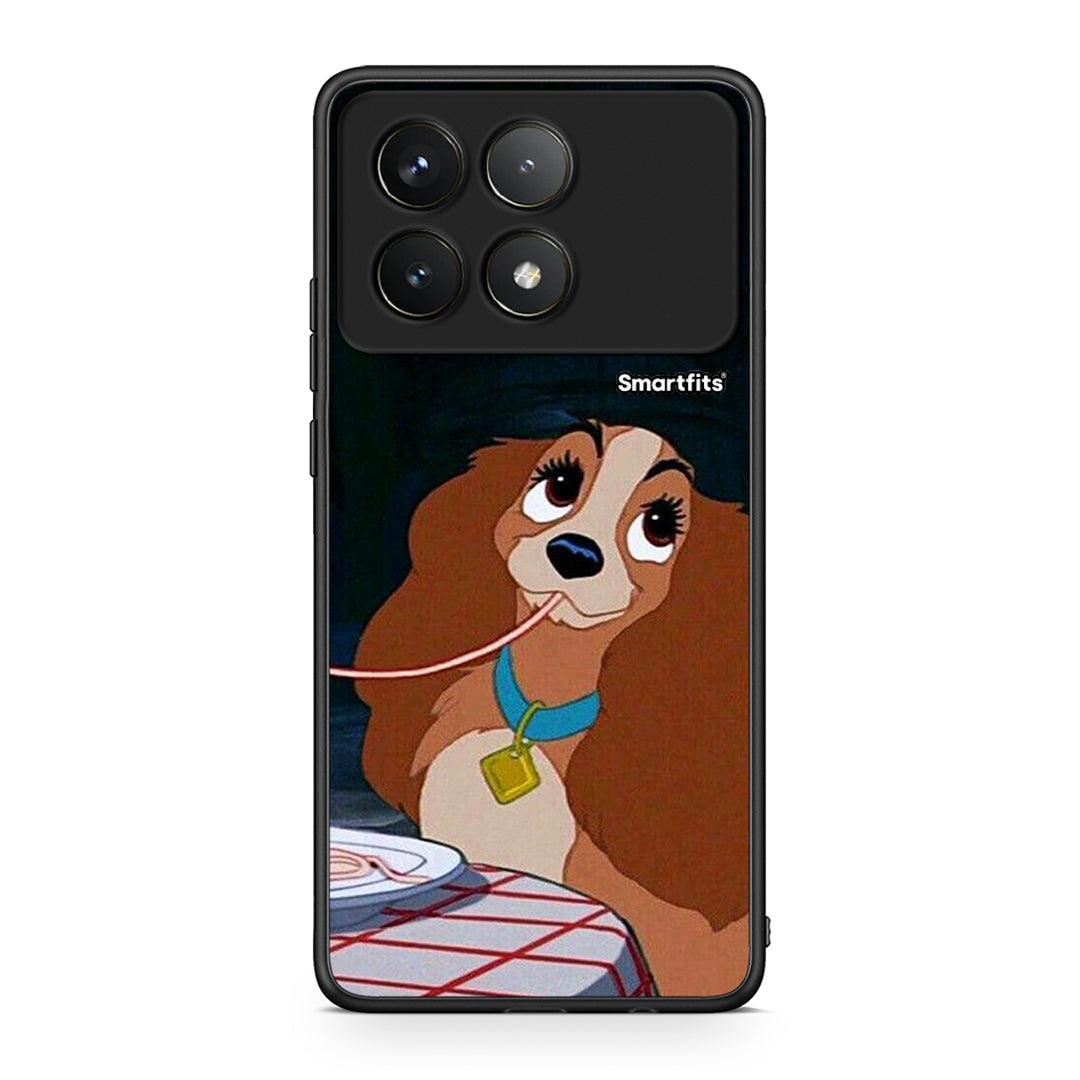 Xiaomi Poco F6 Pro 5G Lady And Tramp 2 Θήκη Αγίου Βαλεντίνου από τη Smartfits με σχέδιο στο πίσω μέρος και μαύρο περίβλημα | Smartphone case with colorful back and black bezels by Smartfits