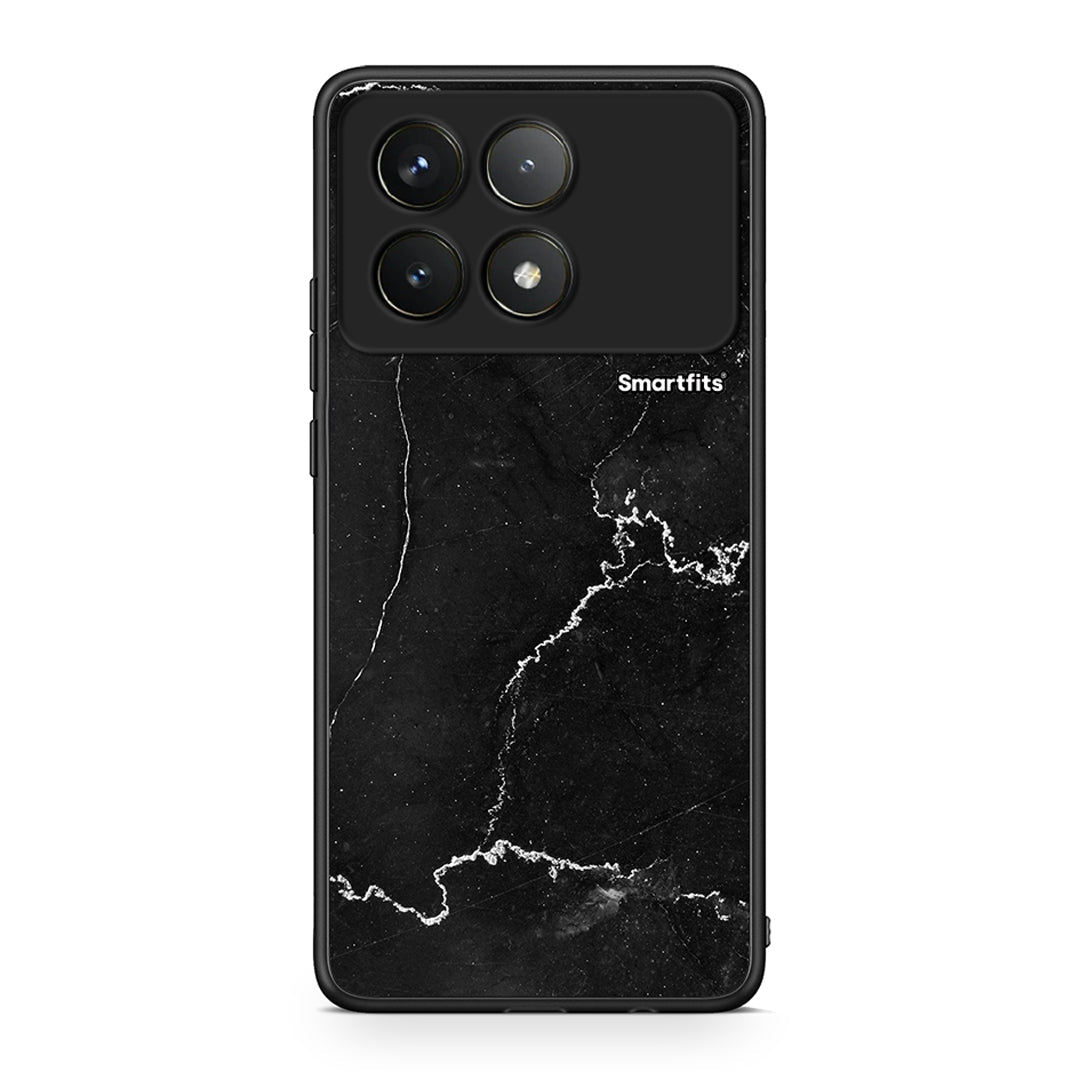 Xiaomi Poco F6 Pro 5G Marble Black θήκη από τη Smartfits με σχέδιο στο πίσω μέρος και μαύρο περίβλημα | Smartphone case with colorful back and black bezels by Smartfits