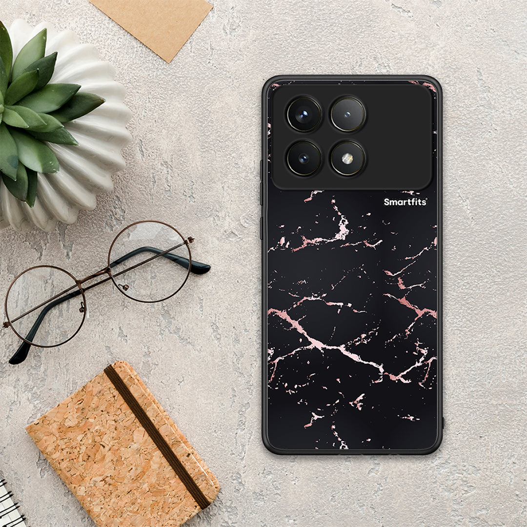 Marble Black Rosegold - Xiaomi Poco F6 Pro 5G θήκη