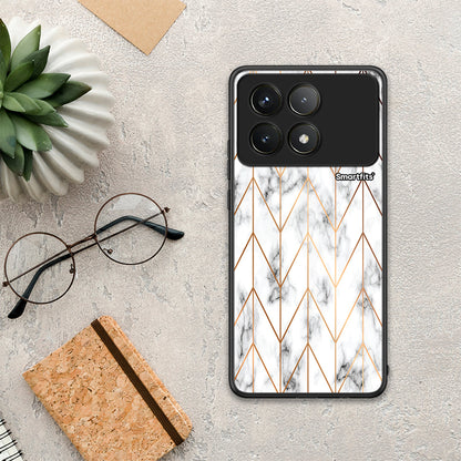 Marble Gold Geometric - Xiaomi Poco F6 Pro 5G θήκη