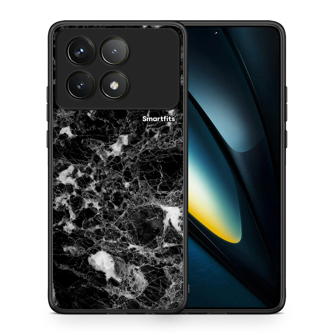 Θήκη Xiaomi Poco F6 Pro 5G Male Marble από τη Smartfits με σχέδιο στο πίσω μέρος και μαύρο περίβλημα | Xiaomi Poco F6 Pro 5G Male Marble case with colorful back and black bezels