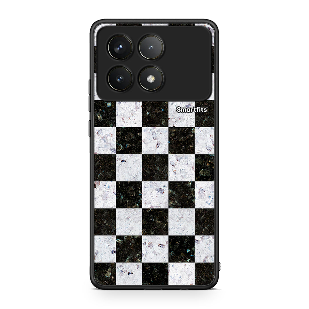 4 - Xiaomi Poco F6 Pro 5G Square Geometric Marble case, cover, bumper