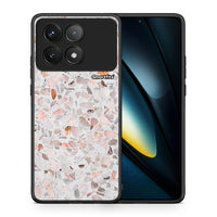 Thumbnail for Θήκη Xiaomi Poco F6 Pro 5G Marble Terrazzo από τη Smartfits με σχέδιο στο πίσω μέρος και μαύρο περίβλημα | Xiaomi Poco F6 Pro 5G Marble Terrazzo case with colorful back and black bezels