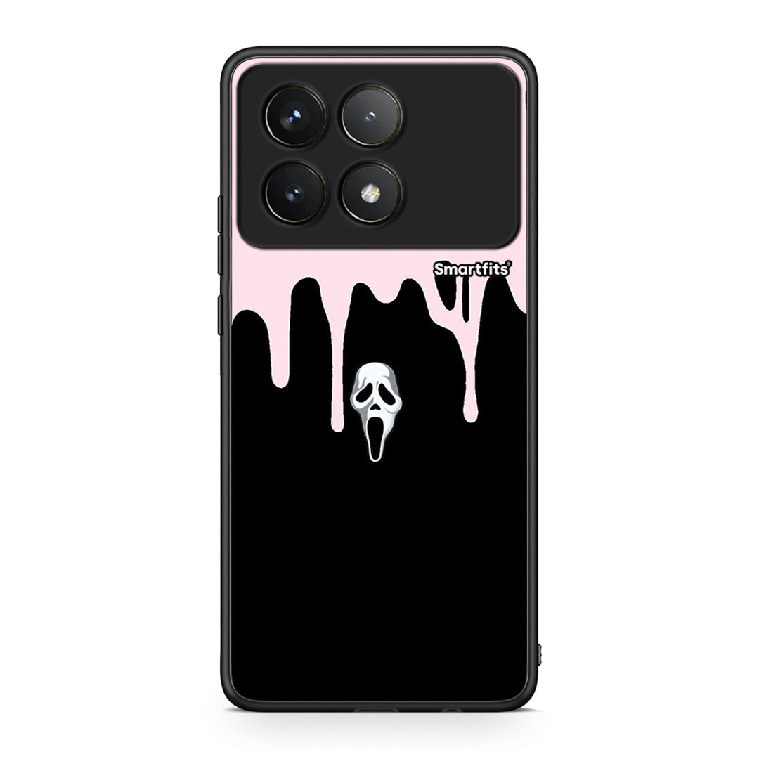 Xiaomi Poco F6 Pro 5G Melting Halloween Mask Θήκη από τη Smartfits με σχέδιο στο πίσω μέρος και μαύρο περίβλημα | Smartphone case with colorful back and black bezels by Smartfits