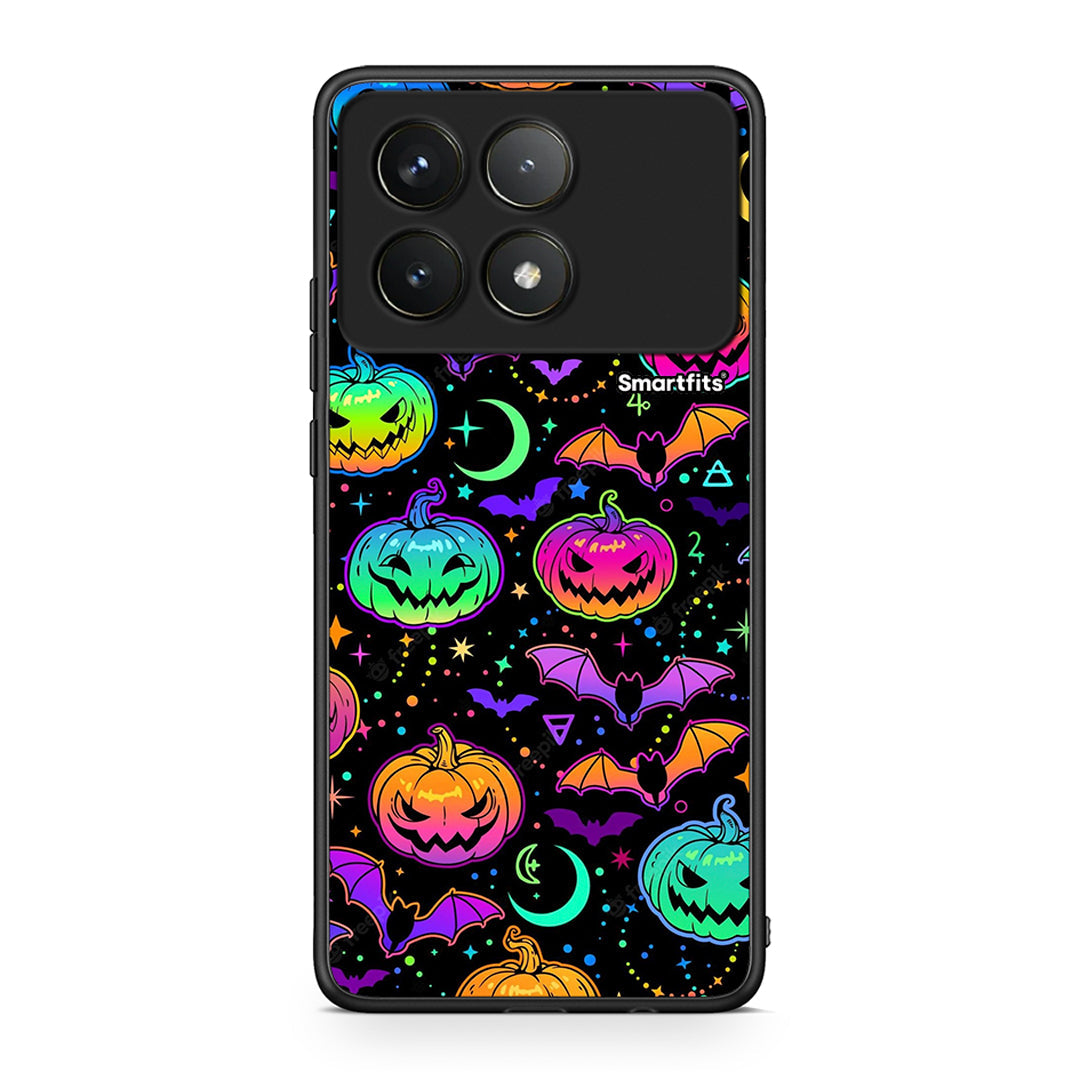 Xiaomi Poco F6 Pro 5G Neon Halloween θήκη από τη Smartfits με σχέδιο στο πίσω μέρος και μαύρο περίβλημα | Smartphone case with colorful back and black bezels by Smartfits